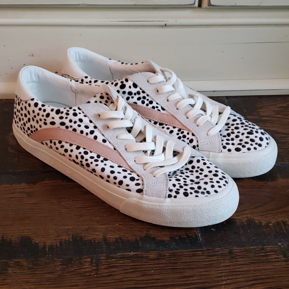 Madewell Sidewalk Low-Top Sneakers Calf Hair AH738 - Picture 1 of 3
